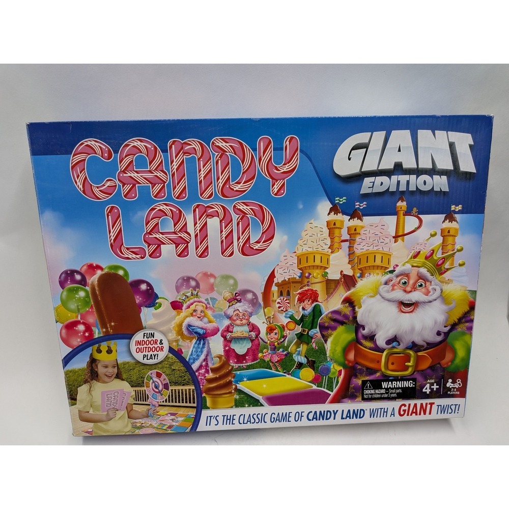 Candy Land Giant Edition Board Game Spin Master 64x64 Vinyl Mat Indoor Outdoor